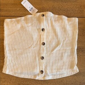 American Eagle Outfitters Cream Tube Top